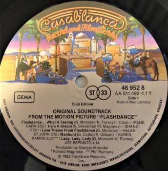 LP Various: Flashdance (Original Soundtrack From The Motion Picture)