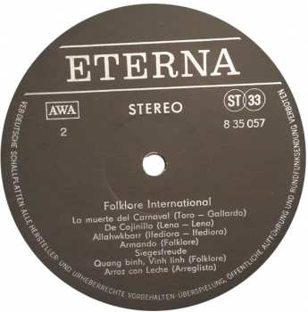 LP Various: Folklore International 386987
