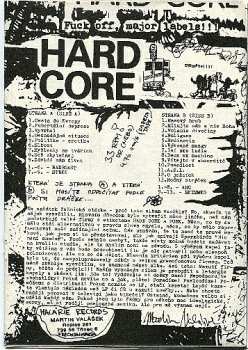 LP Various: Fuck Off, Major Labels!!!!  Kompilace Hard Core Táhněte!!!!