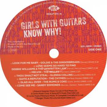 LP Various: Girls With Guitars Know Why! CLR 58404