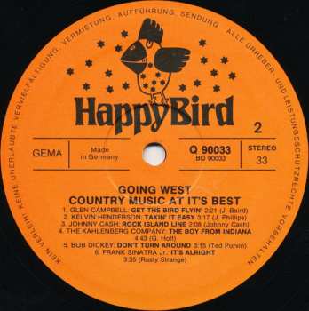 LP Various: Going West (Country Music At It's Best)