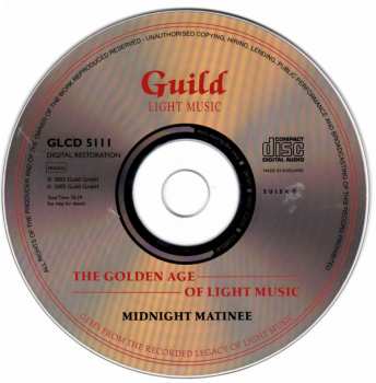 CD Various: Golden Age Of Light Music: Midnight Matinee 265918