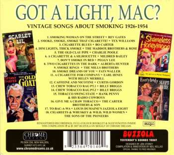 CD Various: Got A Light, Mac? (Vintage Songs About Smoking 1926-1954) 232753