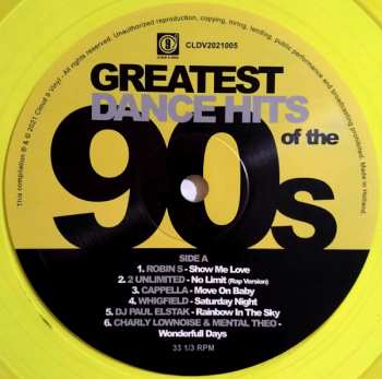 LP Various: Greatest Dance Hits Of The 90s CLR 387104