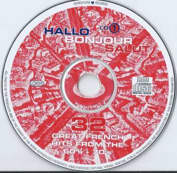 2CD Various: Hallo Bonjour Salut - 32 Great French Hits From The 60's + 70's 296586