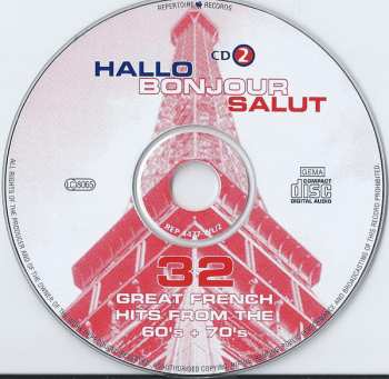 2CD Various: Hallo Bonjour Salut - 32 Great French Hits From The 60's + 70's 296586
