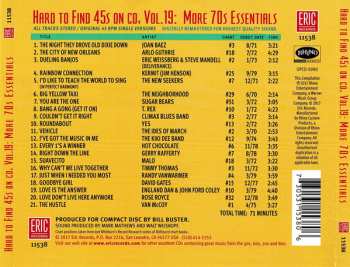 CD Various: Hard To Find 45s On CD, Volume 19: More 70s Essentials 462287