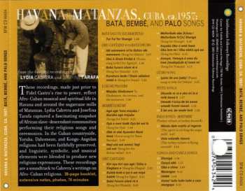 CD Various: Havana & Matanzas, Cuba, Ca.1957: Batá, Bembé, And Palo Songs  357086
