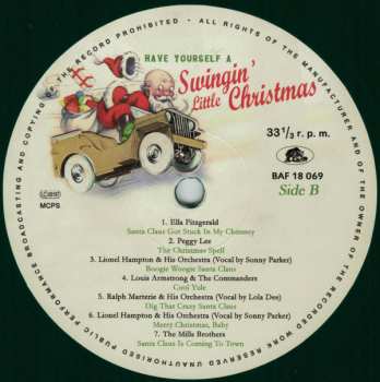 LP Various: Have Yourself A Swingin' Little Christmas  (14 Jazz And R&B Chestnuts For Your Holiday Season) CLR 80440