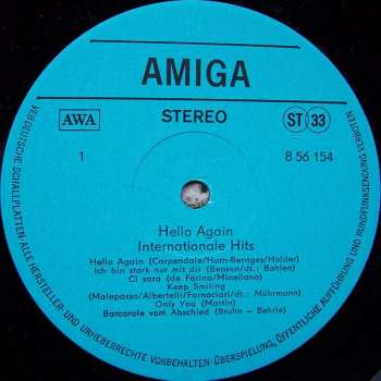 LP Various: Hello Again - Internationale Hits 532339