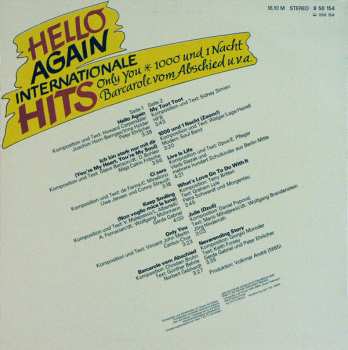 LP Various: Hello Again - Internationale Hits 109768