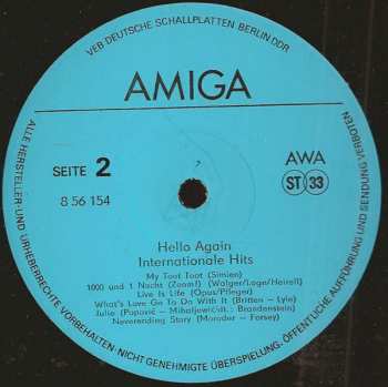 LP Various: Hello Again - Internationale Hits 109768