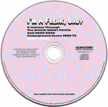 3CD/Box Set Various: I'm A Freak, Baby... A Journey Through The British Heavy Psych And Hard Rock Underground Scene 1968-72 147739