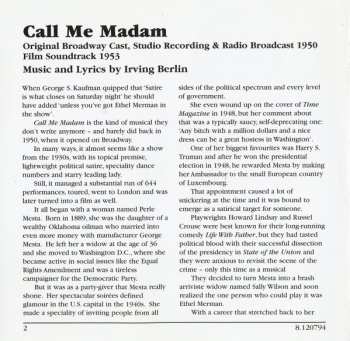 CD Various: Irving Berlin's Call Me Madam 230168