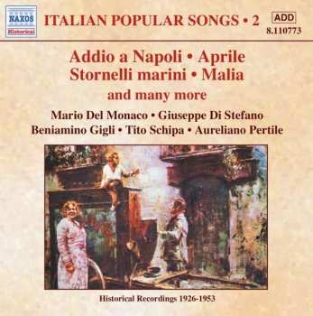Various: Italian Popular Songs 2 - Addio A Napoli / Aprile / Stornelli Marina / Malia And Many More