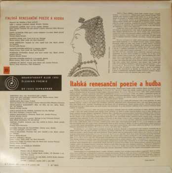 LP Various: Italská Renesanční Poezie A Hudba 242541