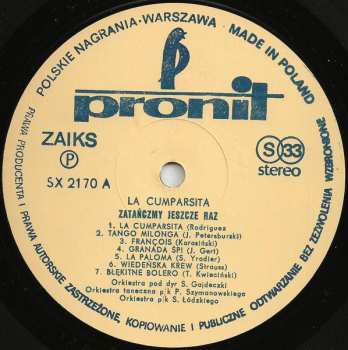 LP Various: La Cumparsita - Zatańczmy Jeszcze Raz 530589