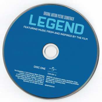 2CD Various: Legend (Original Motion Picture Soundtrack - Featuring Music From And Inspired By The Film) 46089