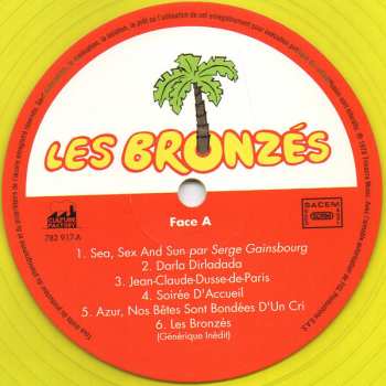 LP Various: Les Bronzés (Bande Originale Du Film De Patrice Leconte) LTD | CLR 60367