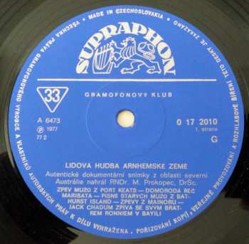 LP Various: Lidová Hudba Arnhemské Země (+BOOKLET) 283566