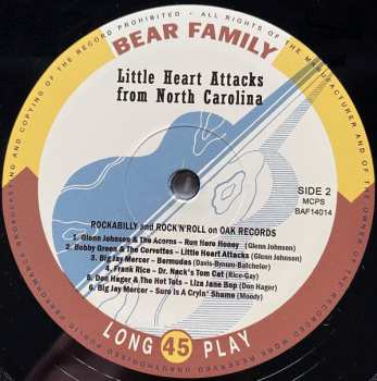 CD/EP Various: Little Heart Attacks From North Carolina - Rockabilly and Rock 'n' Roll on Oak Record LTD 134161