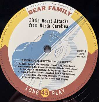 CD/EP Various: Little Heart Attacks From North Carolina - Rockabilly and Rock 'n' Roll on Oak Record LTD 134161