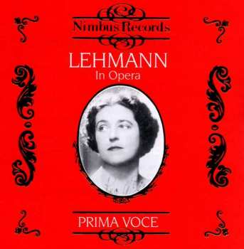 Album Various: Lotte Lehmann In Opera Vol.1