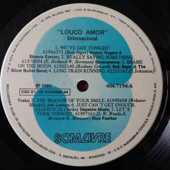 LP Various: Louco Amor (Internacional) 417428