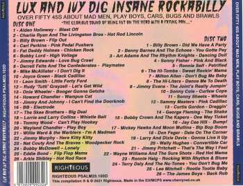2CD Various: Lux And Ivy Dig Insane Rockabilly (Over Fifty 45s About Mad Men, Play Boys, Cars, Bugs And Brawls) 101247