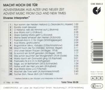 CD Various: Macht Hoch Die Tür (Adventsmusik Aus Alter & Neuer Zeit = Advent Music From Old & New Times) 477210