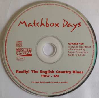 CD Various: Matchbox Days (Really! The English Country Blues 1967-69) 286277