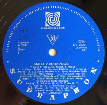 LP Various: Matka V České Poezii 43826