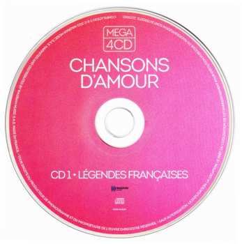4CD Various: Mega 4 CD - Chansons D'amour 446422