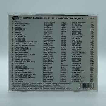 CD Various: Memphis Rockabillies, Hillbillies & Honky Tonkers Volume 3: The Rebel / Rebel Ace Records Story 104625