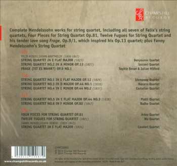 4CD Various: Mendelssohn: Complete Works For String Quartets 366605