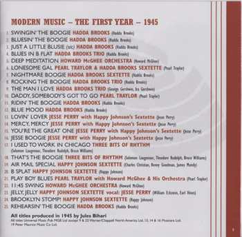 CD Various: Modern Music - The First Year - 1945 97507