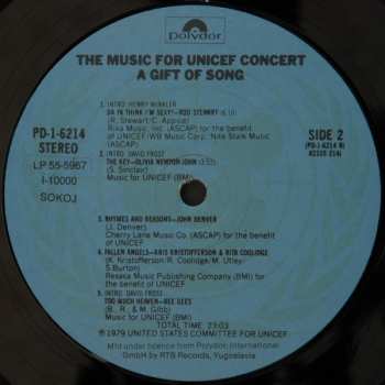 LP Various: Music For Unicef Concert: A Gift Of Song 71071