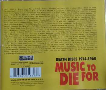 2CD Various: Music To Die For. Death Discs 1914-1960 269703