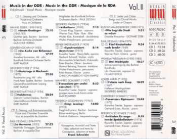 3CD/Box Set Various: Musik In Der DDR Vol. II: Vokalmusik - Vocal Music - Musique Vocale 190804