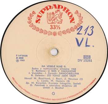 LP Various: Na Veselé Vlně II. - Scény Z Rozhlasového Silvestra 1964 537419