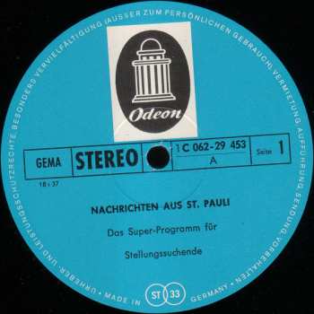 LP Various: Nachrichten Aus St.Pauli - Das Superprogramm Für Stellungssuchende 534429