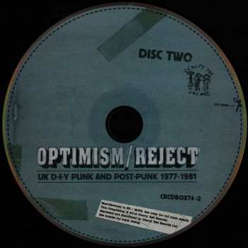 4CD/Box Set Various: Optimism / Reject (UK D-I-Y Punk and Post-Punk 1977-1981) DLX 97329