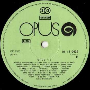 LP Various: Opus '75 (76 2) 308395