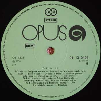 LP Various: Opus '76 308396