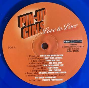 LP Various: Pin-Up Girls - Love to Love CLR 331944
