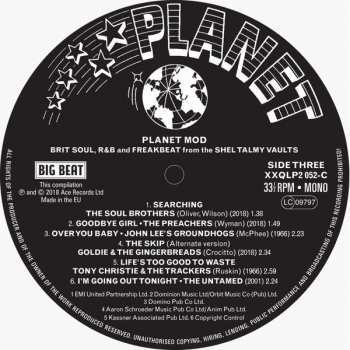 2LP Various: Planet Mod (Brit Soul, R&B And Freakbeat From The Shel Talmy Vaults) CLR 62161