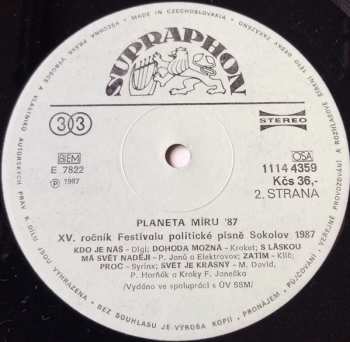 LP Various: Planeta Míru (Sokolov '87)