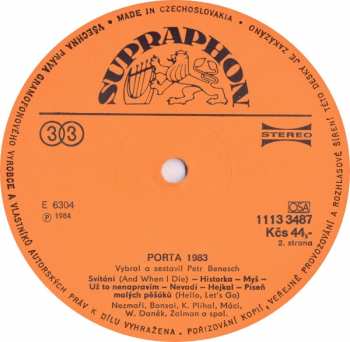 LP Various: Porta '83 403524
