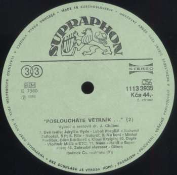 LP Various: "Posloucháte Větrník..."/2 (Mladý Rock Z Rozhlasového Pořadu) 42518