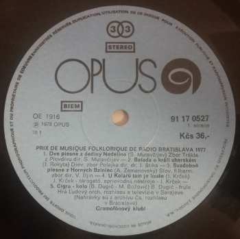 LP Various: Prix De Musique Folklorique De Radio Bratislava 1977 317383